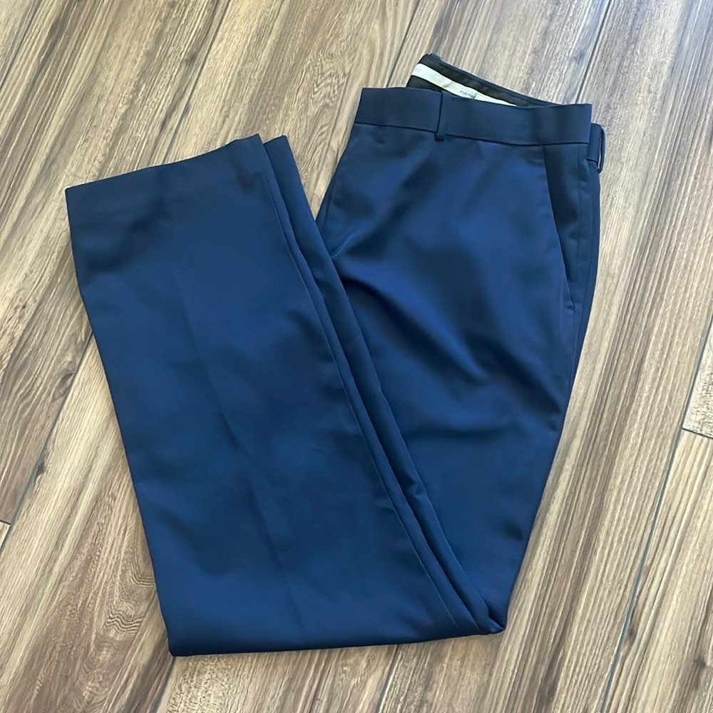 Perry Ellis Portfolio Modern Fit Navy Trousers